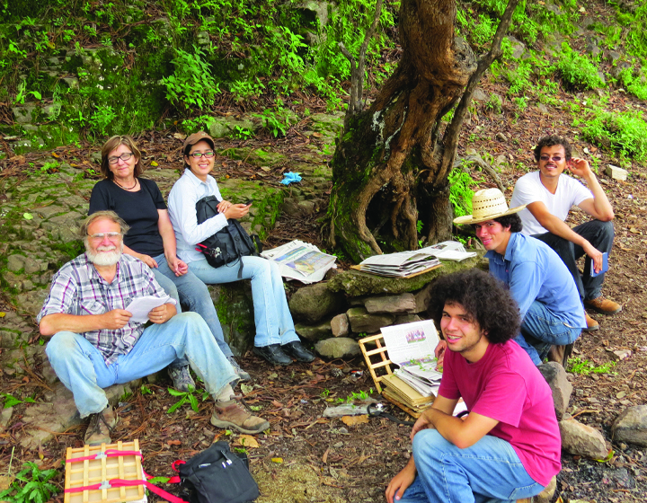 Team collects specimens to be dried in Mexico