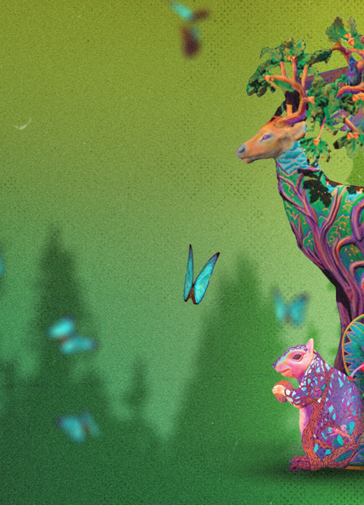 All of the Vivid Creature sculptures next to one another to show scale.